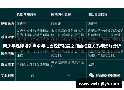 青少年足球培训需求与社会经济发展之间的相互关系与影响分析
