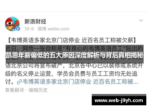 凯恩年薪偏低的五大原因深度解析与背后真相揭秘